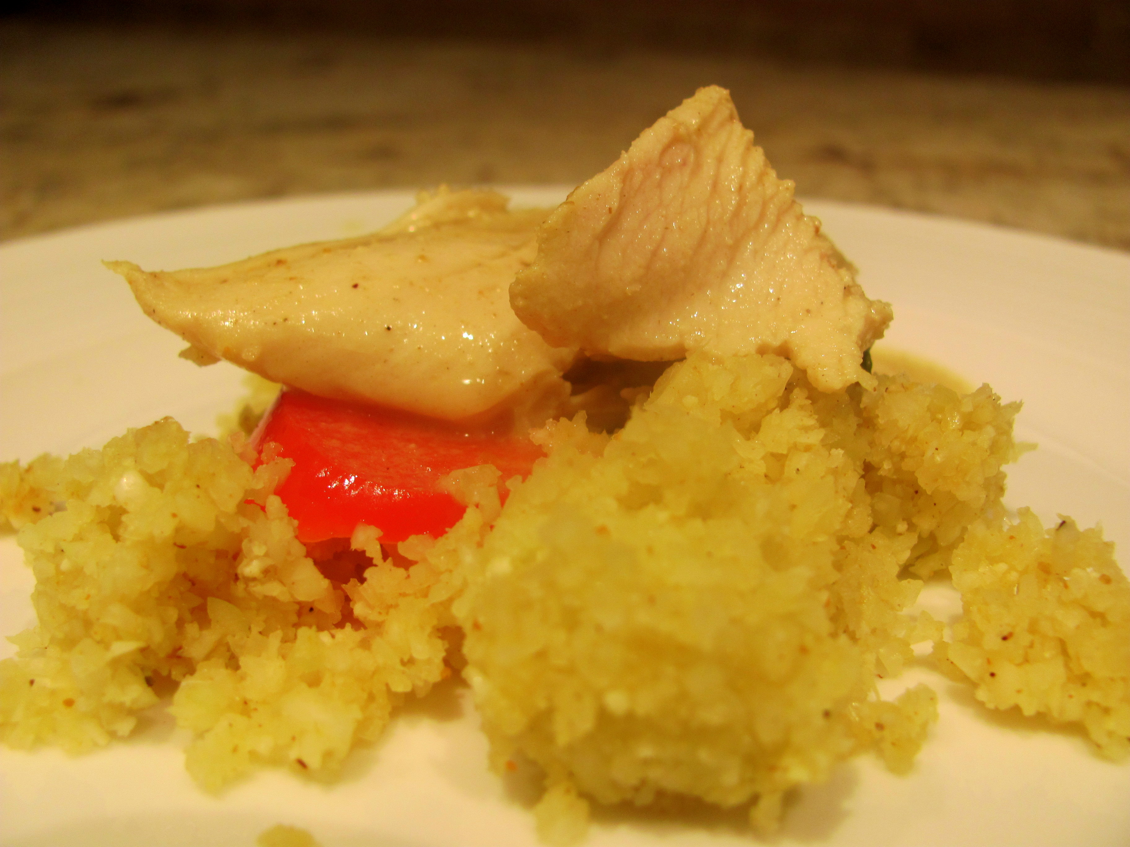 Chicken Curry with Cauliflower “Rice”
